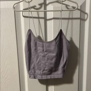 Light Purple Crop Tank Top